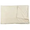 MOBILIBRICO HOME DECO FACTORY Plaid Motif Gaufré/Couleur Crème/Dimensions : 150 x 200 cm