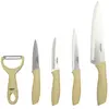 Non communiqué Lot de 4 Couteaux & Éplucheur Inox 31cm Beige