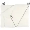 MOBILIBRICO Plaid Sherpa Blanc Motif Tresse 130x160cm M6