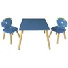 Table et 2 chaises Dino Bleu Home Deco Kids