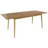 HOME DECO FACTORY Table à Manger Extensible "Paxton" 160-210cm Naturel