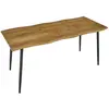 Table à Manger Extensible - ABBOTT - Modèle Abbott - 120-160cm - 6 places - Naturel