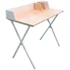 AC-DÉCO Bureau blanc - Brice - 90 x 50 x 84 cm - Bois - Panneaux de particules - Scandinave - Moderne
