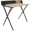 Paris Prix Bureau Plateau Effet Bois Brice Noir - Naturel Clair