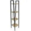 AC-DÉCO Home Deco Factory - Étagère bois et metal beige/noir - 34x32x148 cm T.U