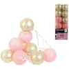 Groupe CMP - Guirlande de 10 Boules LED - Couleur Rose, Doré - LA10283