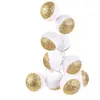 The Home Deco Factory - Guirlande Boule 10led Blanc Glitter Or 6x192cm