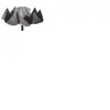 Parapluie pliage inversé - ENTRE TEMPS - Manuel - Polyester - Noir Gris - Spécial voiture