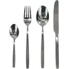 SAVEUR ET DEGUSTATION Ménagère inox effet mat shiny Table Chic - 16 Pièces - Argent