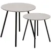 THE HOME DECO FACTORY SET 2 MESAS EF. GRANITO GRIS