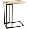 3S. x Home Table d'appoint avec Support tablette Bois et Métal
