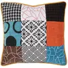 The Home Deco Factory - Coussin patchwork en tissu déhoussable 40x40 cm