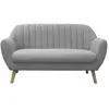 Home Deco Factory - Canapé 2 Places Sofia gris - 141x63x82.5 cm T.U