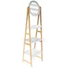 The Home Deco Factory - Etagère en bambou avec miroir Copenhague