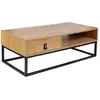 The Home Deco Factory - Table basse en bois et métal Abbott