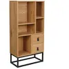 The Home Deco Factory - Bibliothèque en bois et métal Abbott