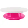 PARIS PRIX Plateau Tournant Gâteaux 27cm Rose & Blanc
