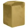 AC-DÉCO The Home Deco Factory - Pouf en velours côtelé Guilia 35 cm moutarde