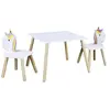 The Home Deco Kids - Table et 2 chaises en bois licorne Lily