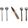 COOK CONCEPT - Coffret couteau à huitres et 4 fourchettes en acier inoxydable