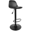 Home Deco Factory - 2 Tabourets de bar Isak noirs - 38x41.5x104 cm T.U