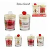 JJA COFFRET 2 BOUGIES DE NOEL POMPON PARFUMEE CARAMEL 7X5 CM CADEAU DECORATION DE FETE