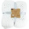 The Home Deco Factory - Plaid grosses mailles Chunky 120 x 150 cm blanc