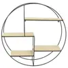 The Home Deco Factory - Etagere Bois Metal Rond 50x12x50cm