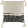 Housse De Rêve Coussin pompons avec rayures berbère beige