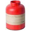 Paris Prix Vase - NO NAME - Bambou - Rouge - Blanc - 22cm de haut - Contemporain - Design