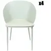AC-DÉCO Home Deco Factory - 4 Chaises Alison vertes - 55.5x80.5x55 cm OS