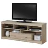 PRICE FACTORY Meuble TV MERSIN 150 cm à 1 tiroir et 5 niches coloris Sonoma.: 40 Marron