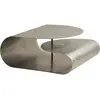 Maison Sarah Lavoine - Table basse Gégé - Argent - Acier inoxydable br...