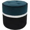 Maison Sarah Lavoine - Pouf Léo - Noir - Velours - Designer Sarah Lavo...