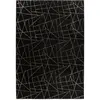 Me Gusta Tapis moderne Polyester Noir