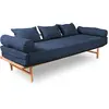 Woodman Canapé lit Bois Bois clair H. assise 46 cm