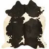 Esbeco Tapis peau de vache noir et blanc 220 x 180 cm