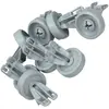 Whirlpool Jeu de 8 roulettes de panier inférieur