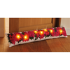 Bas de porte poinsettias LED
