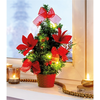 Lot de 2 mini sapins LED