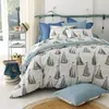 becquet Housse de couette en coton VOILIERS bleu