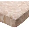 Becquet Drap housse adulte PAULETTE motif léopard stylisé, beige