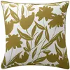 Becquet Taie d'oreiller sac, motif tulipes et rayures MARTIKA jaune ocre