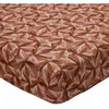 Becquet Drap housse MONDE VEGETAL imprimé feuilles, multicolore