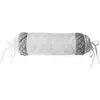 Becquet Housse de coussin polochon 50x15 - Blanc