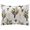 Becquet Drap housse, taie d'oreiller en coton décor végétal tropical EGYPTIEN