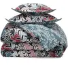 Becquet Housse de couette double face coton imprimé DR. IRINA bleu