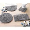 Becquet Tapis de bain coton longues mèches 1500g/m2 - Gris