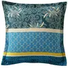 Becquet Taie volant en coton bleu 50x70