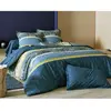 Becquet Housse de couette en coton bleu 140x200cm